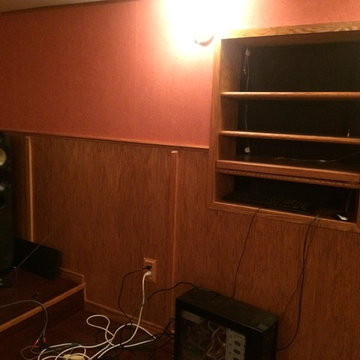 Home Theatre Room - Built in Rack for AV equipment