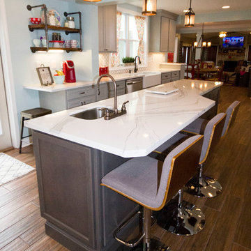 Ft Mitchell Gray Transitional Kitchen Remodel