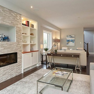 High-End Open Concept Interior Design: Living Room