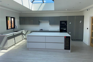 Design ideas for a contemporary kitchen in West Midlands.