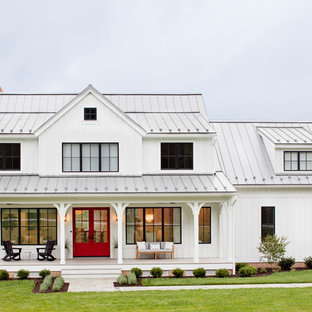 California Split Home Design 75 Beautiful Farmhouse Exterior Home Pictures Ideas Houzz