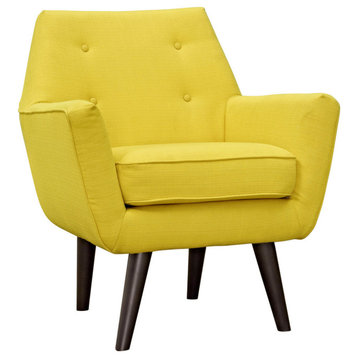 Ezra Sunny Upholstered Fabric Armchair