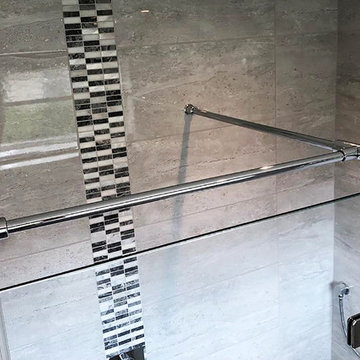 Bespoke Frameless Shower & Tiled Shower Seat