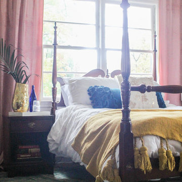 Colorful Art Deco Guest Bedroom