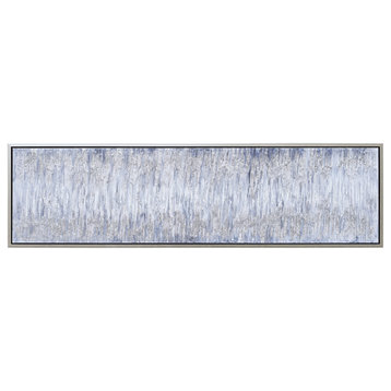 Gray Field Abstract Textured Metallic Hand Painted Wall Art by Martin Edwards