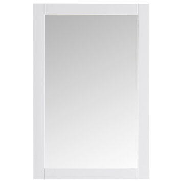 Fresca FMR2302 Hartford 30" x 20" Framed Bathroom Mirror - White