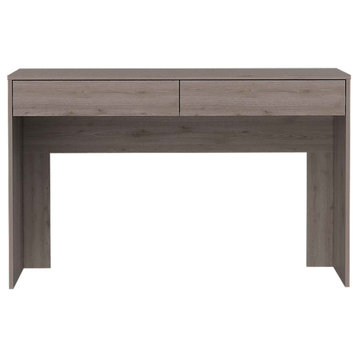 Tampa 2-Drawer Computer Desk with 2 Handleless Drawers, Light Gray