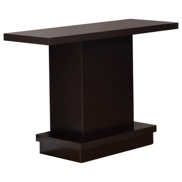 Pedestal Sofa Table, Cappuccino
