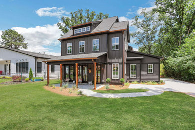 Mountain style three-story exterior home photo in Other