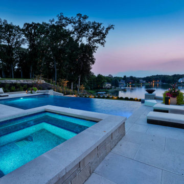 Valparaiso, IN Custom Infinity Edge Pool & Spa