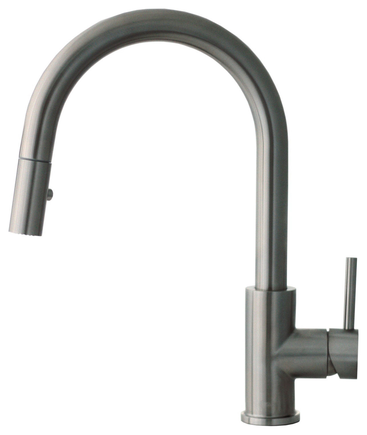 STYLISH Modern Single Handle Pull down Sprayer Kitchen Faucet in Gunmetal