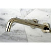 KS8026DL Two-Handle Wall Mount Tub Faucet, Polished Nickel