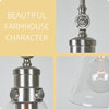 Kira Home Emma 14" Farmhouse Pendant Light, Conic Glass Shade, Adjustable Head