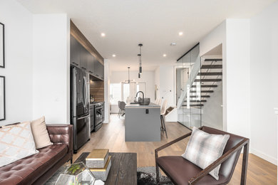 Living room photo in Calgary