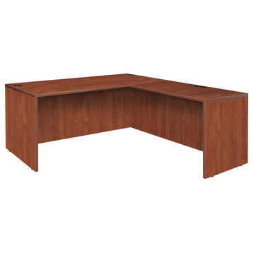 Legacy 66" L-Desk Shell with 47" Return Shell- Cherry