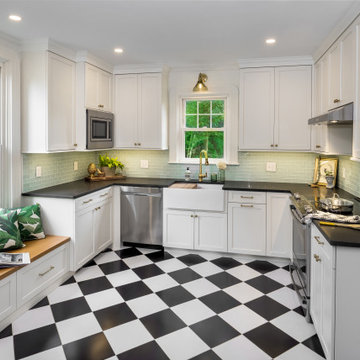 A Colorful Kitchen Remodel in Tiverton, RI