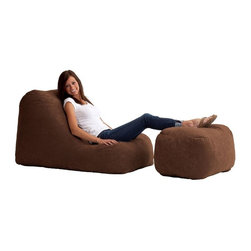 Wedge and Ottoman Fuf Chair - Loveseats