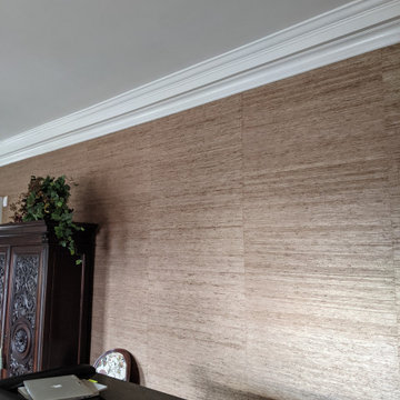 Living Room Grasscloth Wallcovering