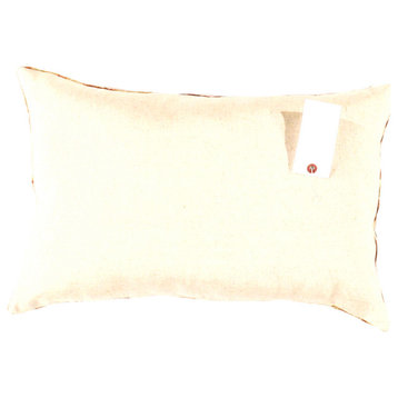 Ti 112 Turkish Gold Color Silk Ikat Pillow