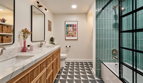 Bathroom of the Week: Art Deco Flair in 70 Square Feet