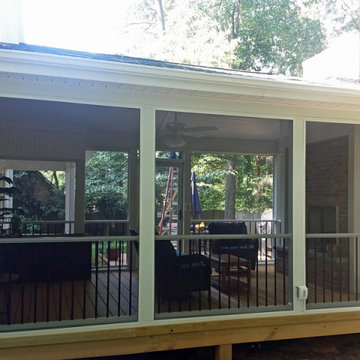 Winston-Salem Wood Deck & Screened in Porch