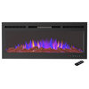 50" Front Vent, Wall Mount or Recessed Fireplace, Black