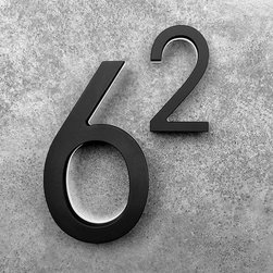 Lighted Black House Numbers 5" - Modern LED Numbers - House Numbers