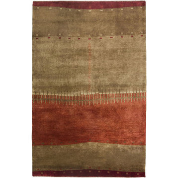 Rizzy Organza OR-1908 Rug, Brown / Rust, 2'0"x3'0"