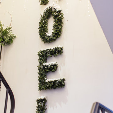 Entryway, White Christmas Decorations