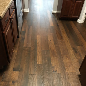 Installed engineered Hickory Hardwood Floors near St. Augustine
