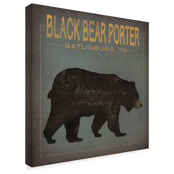 Ryan Fowler 'Black Bear Porter' Canvas Art
