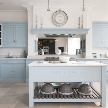 Light Blue Traditional Shaker Kitchen
