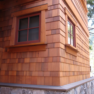 Lake Tahoe homes by Loverde Builders, Shakertown Craftsman siding
