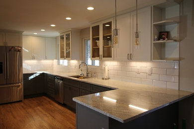 Home design - mid-sized contemporary home design idea in Denver