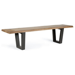 Industrial Dining Benches by Houzz