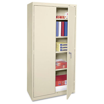 Economy Assembled Storage Cabinet, 36"x18"x72", Putty