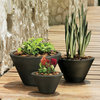 Gramercy Double Walled Round Low Bowl Planter - 16'' (Mocha)