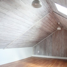 white washed ceiling