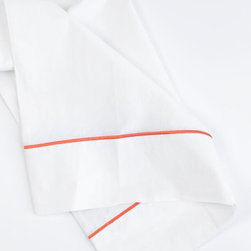 Embroidered: Orange - Sheet And Pillowcase Sets