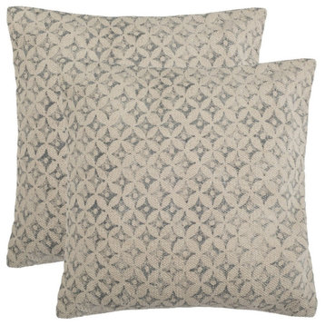 Safavieh Rolta Pillow Set Beige/Grey 18" X 18"