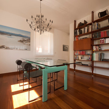 An eclectic family room