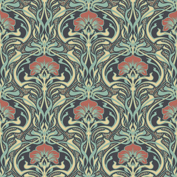 Donovan Moss Nouveau Floral Wallpaper Bolt