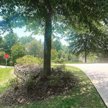 Full Foundation Re-planting and Accent Walls