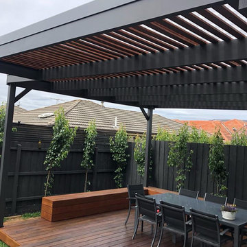 Deck and pergola with a view