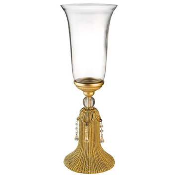 Auric Twists Decorative Vase With Glass