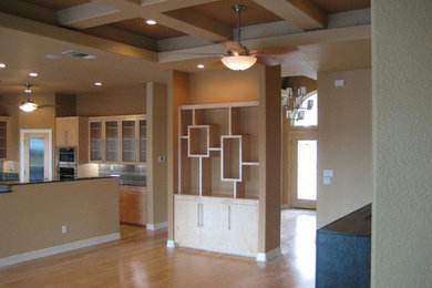 Example of a trendy dining room design in Austin