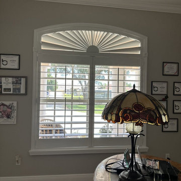 Sunburst Arch Shutters for Arched Windows — Port St. Lucie, FL