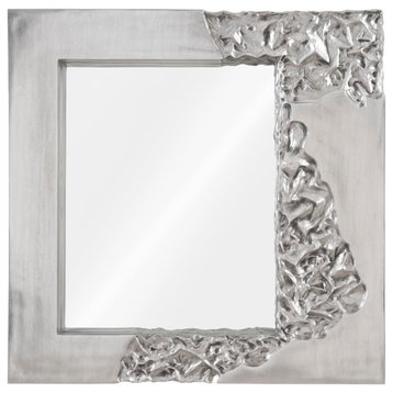 Mercury Mirror, Square, Silver Leaf