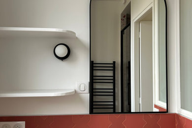 Idées déco pour une salle de bain contemporaine.