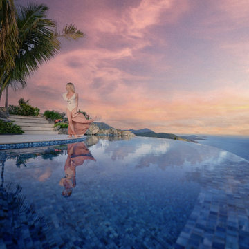 Fish Bay Oceanfront Estate Pool, St. John USVI